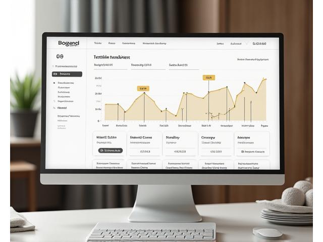 Digital dashboard displaying textile production traceability and ethical compliance data